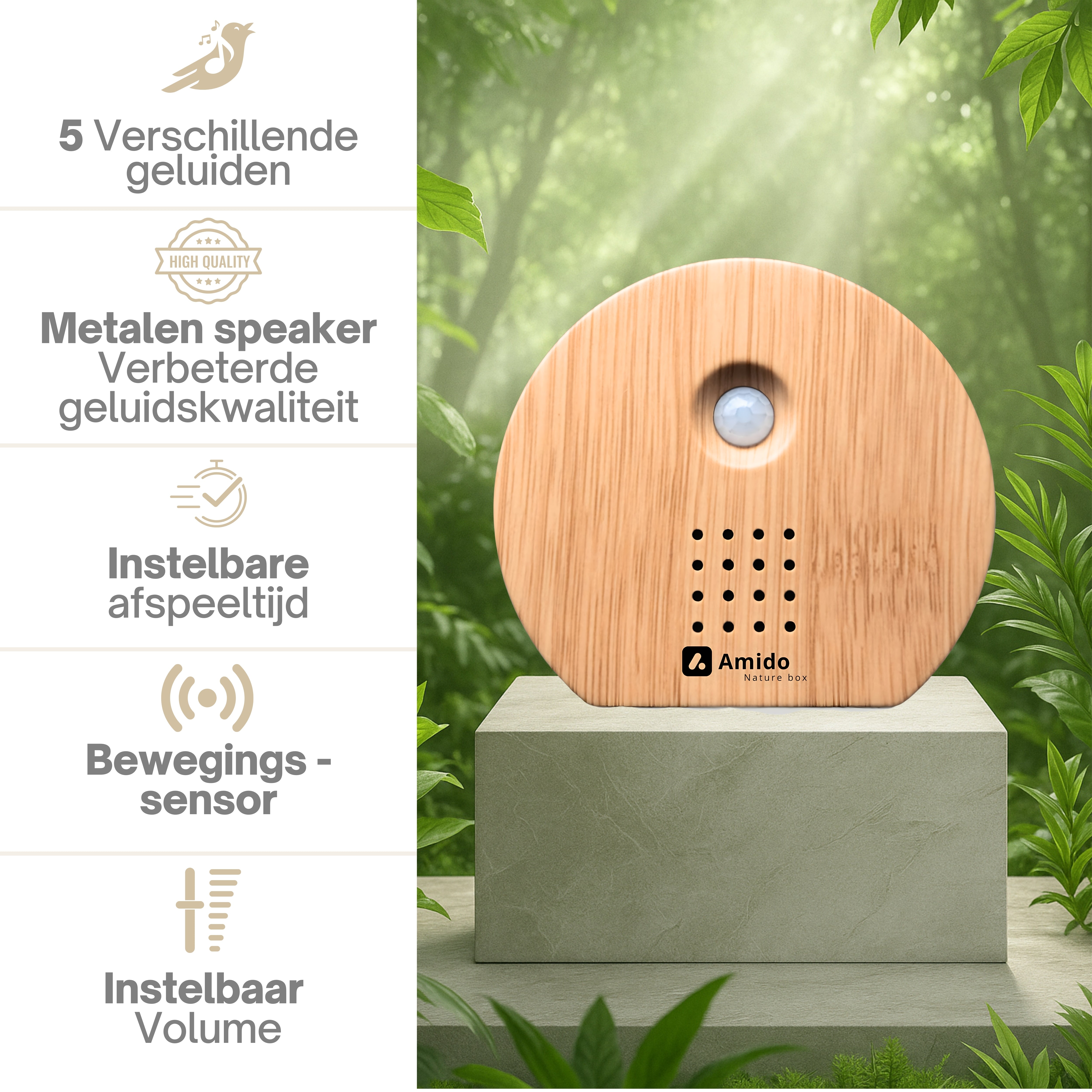 Nature Sound Box bamboe